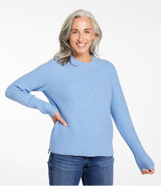 Women's SuperSoft Waffle Sweater, Crewneck - US 4030