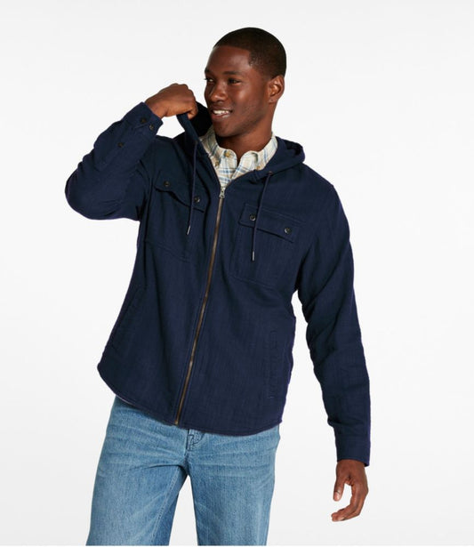 Men's 1912 Field Flannel Shirt, Hooded, Slightly Fitted Untucked Fit - US 3000