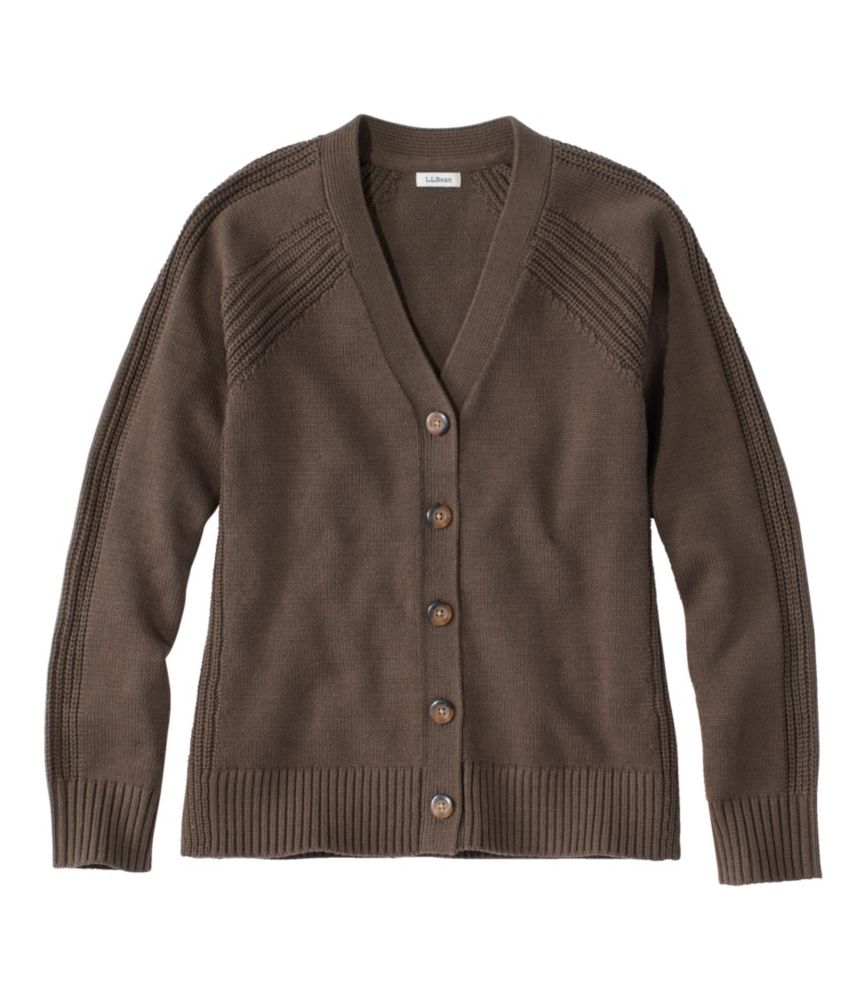 Women's Mariner Shaker Sweater, V-Neck Cardigan - US 1779