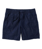 Women's Premium Washable Linen Shorts, Mid-Rise 6" - US 7790