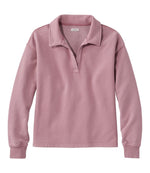 Women's Sunwashed Sweats, Splitneck Polo - US 3629