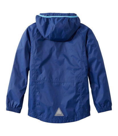 Kids' Wind and Rain Jacket, Reflective Zipper - US 0880
