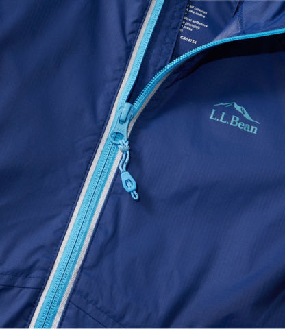 Kids' Wind and Rain Jacket, Reflective Zipper - US 0880