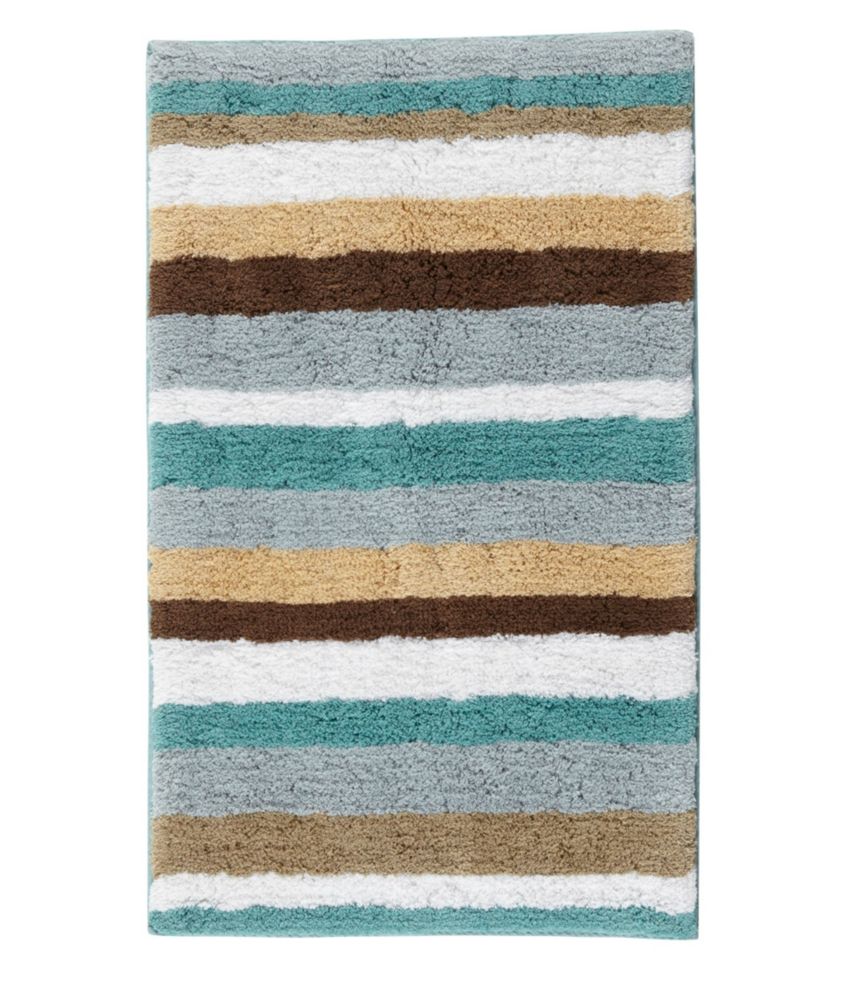 Premium Cotton Bath Mat, Multistripe - US 3807