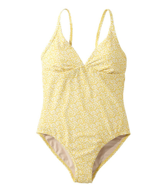 Women's Coastal Essentials Swimwear, V-Neck Tanksuit Print - US 6805