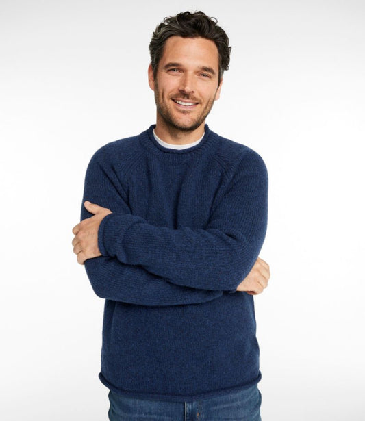 Men's Bean's Classic Ragg Wool Sweater, Rollneck - US 2615