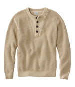 Men's L.L.Bean Organic Cotton Waffle Sweater, Henley - US 0508