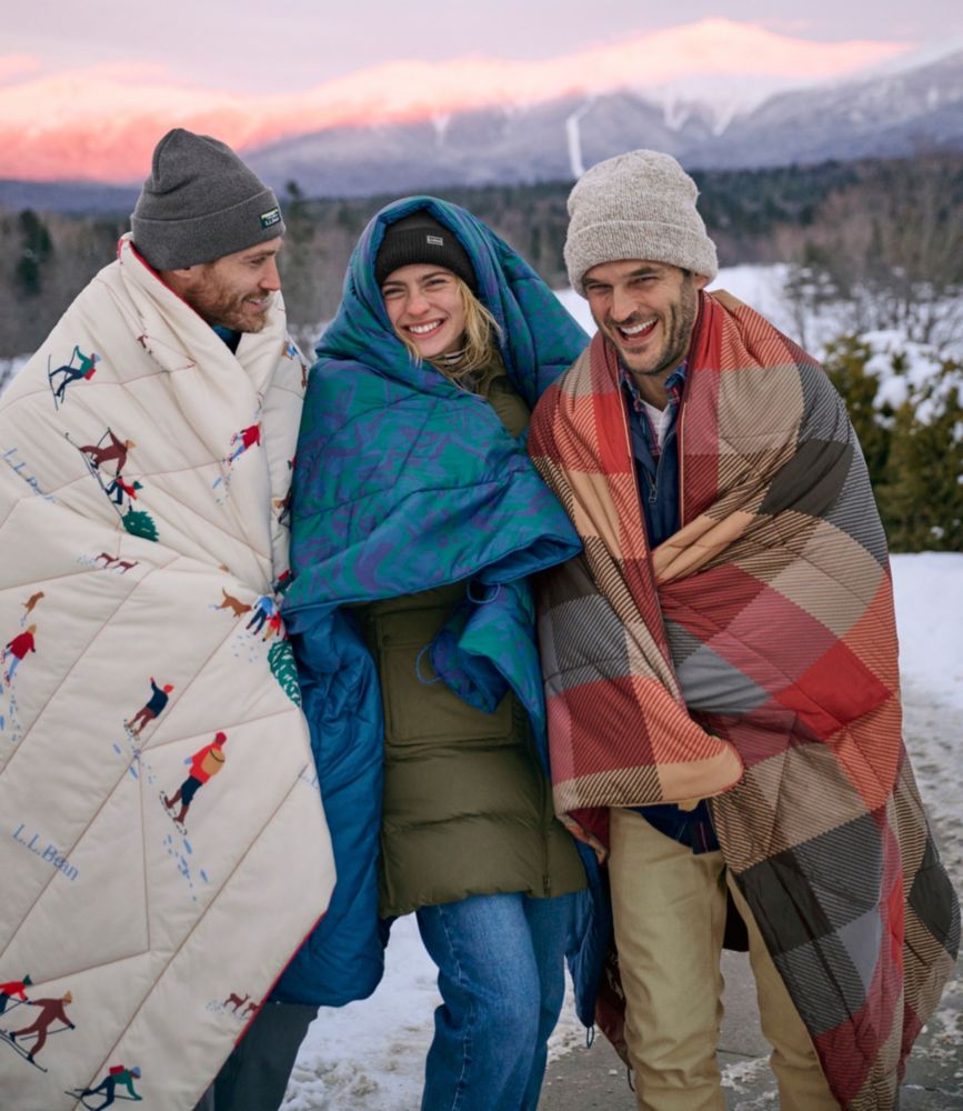 L.L.Bean Fleece Puffer Blanket - US 7963