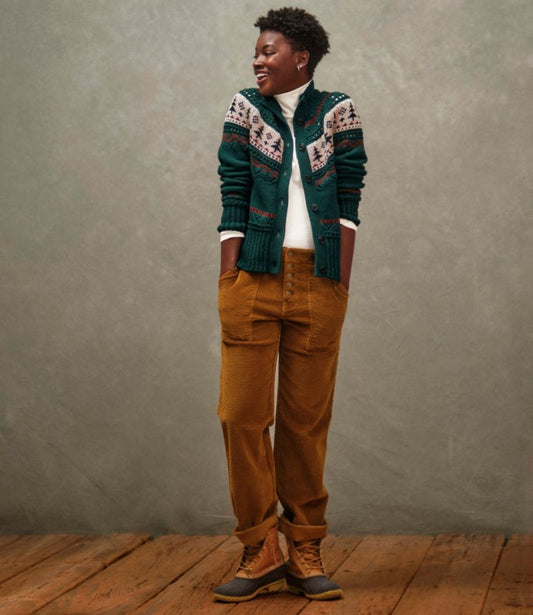 Women's Signature Utility Corduroy Pants, Mid-Rise Straight-Leg - US 0666