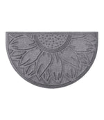 Everyspace Recycled Waterhog Doormat, Half Round, Sunflower - US 7352