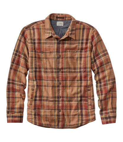Men's 1912 Field Flannel Shirt, Lined, Slightly Fitted Untucked Fit, Plaid - US 7558