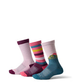 Kids' Camden Trail Socks, 3-Pack - US 9466