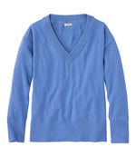 Women's Cotton/Cashmere Sweater, V-Neck - US 5074