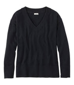 Women's Cotton/Cashmere Sweater, V-Neck - US 8351