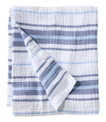 Lightweight Cotton Gauze Throw, Stripe - US 9541