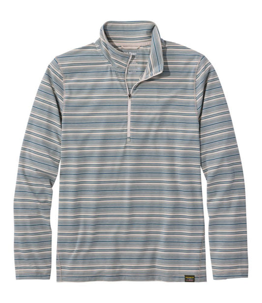 Men's Everyday SunSmart® Tee, Long-Sleeve Quarter-Zip Stripe - US 5925