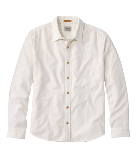 Men's Sunwashed Corduroy Shirt, Slightly Fitted Untucked Fit - US 5403