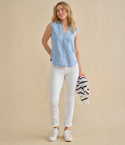 Women's Soft-Washed Sleeveless Shirt - US 9279