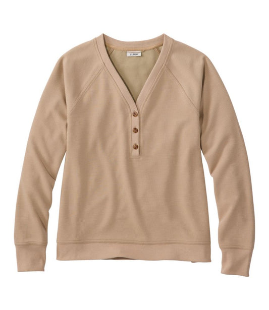Women's Mountainside Micro Waffle Henley - US 4647