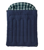 Flannel-Lined Double Camp Sleeping Bag, 40°F - US 8701