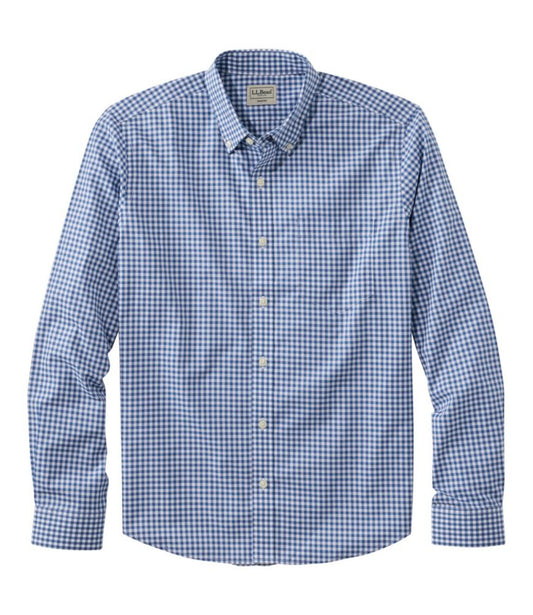Men's Wrinkle-Free Kennebunk Sport Shirt, Long-Sleeve, Slim Fit, Check - US 1666