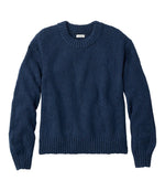 Women's Cotton Ragg Sweater, Relaxed Crewneck - US 8717