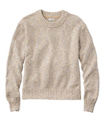 Women's Cotton Ragg Sweater, Relaxed Crewneck - US 3963