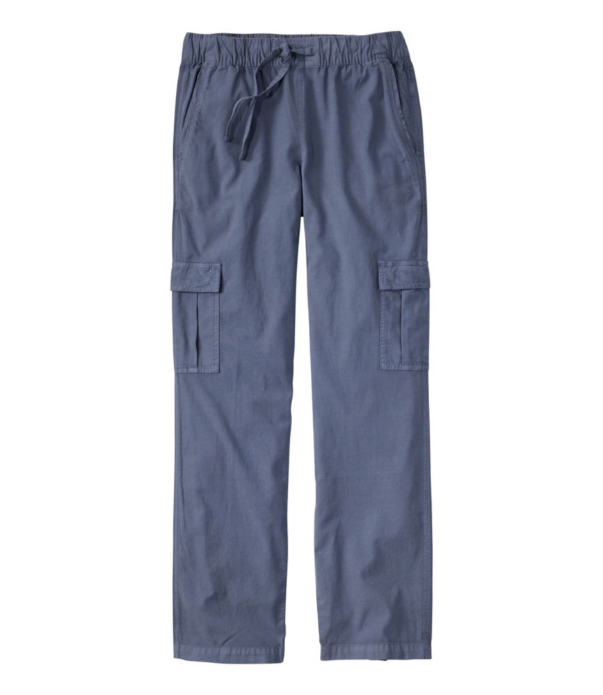 Women's Sunwashed Cotton-Blend Pull-On Pants, Mid-Rise Cargo - US 3392