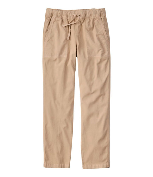 Women's Sunwashed Cotton-Blend Pull-On Pants, Mid-Rise Ankle - US 5984