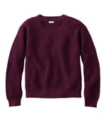 Women's Sunwashed Openwork Sweater, Crewneck - US 9705