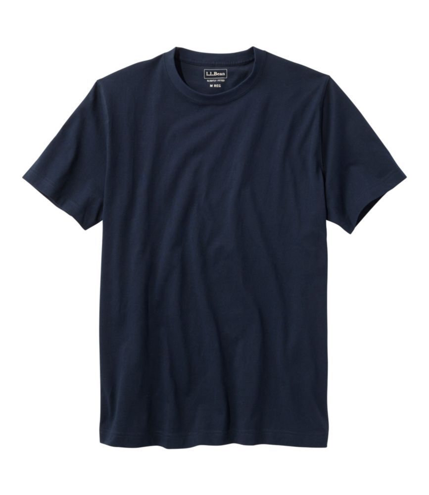 Men's Carefree Unshrinkable Tee, Slightly Fitted, Short-Sleeve - US 6632