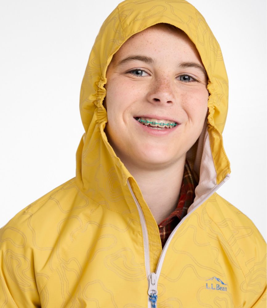 Kids' Wind and Rain Jacket, Lined & Reflective Zipper - US 5599