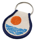 Embroidered Patch Charm, Sun & Waves - US 0818