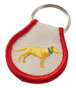 Embroidered Patch Charm, Yellow Lab - US 1106
