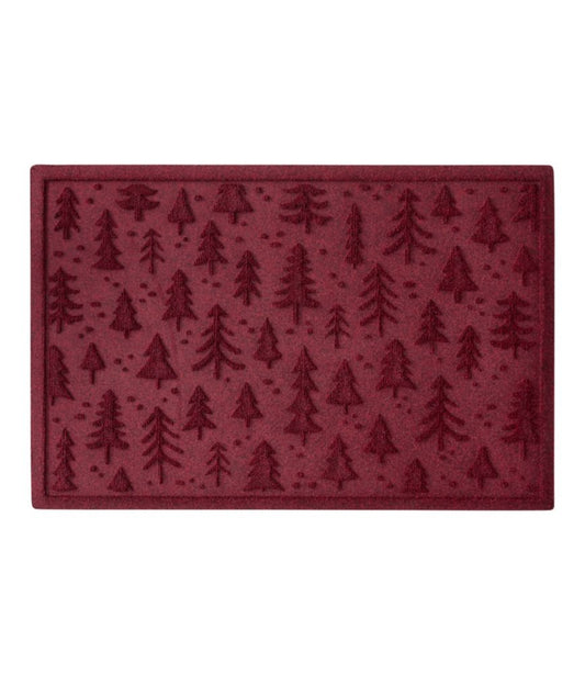Everyspace Recycled Waterhog Doormat, Holiday Trees - US 1934