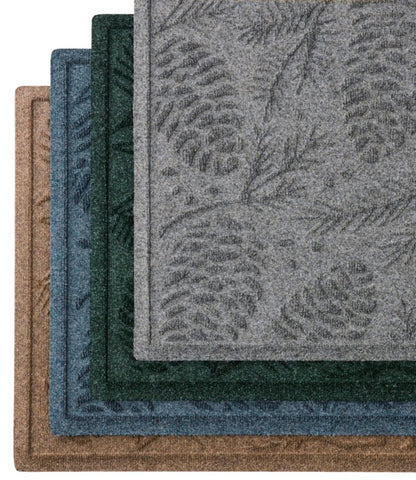 Everyspace Recycled Waterhog Doormat, Pine Cones - US 6526