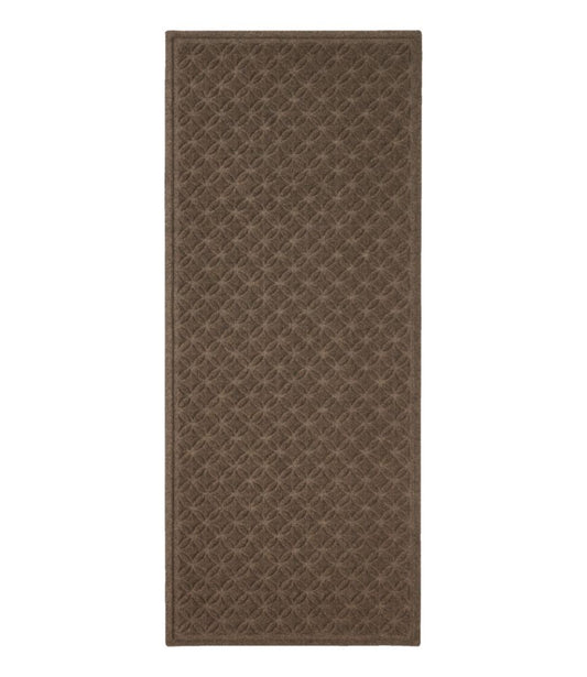 Heavyweight Recycled Waterhog Mat Runner, Geometric Rings - US 1910