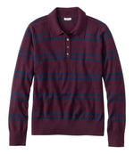 Women's Essential Merino Wool Sweater, Polo Stripe - US 8459