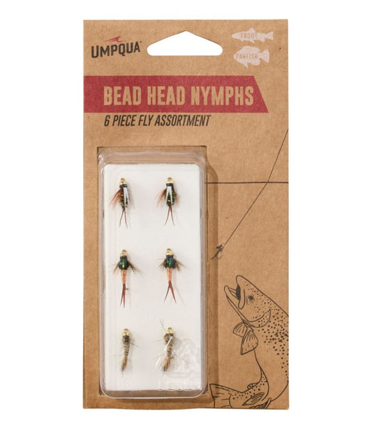 Umpqua Beadhead Nymph Assortment, 6 flies - US 8163